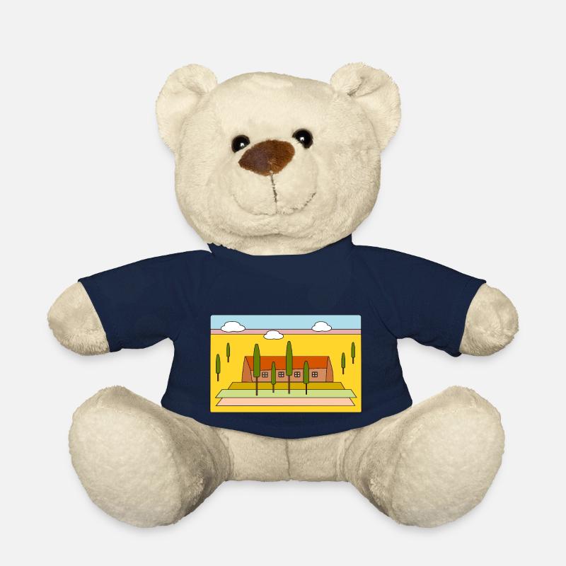 Landscape with cypress trees - Teddy Bear - french navy
