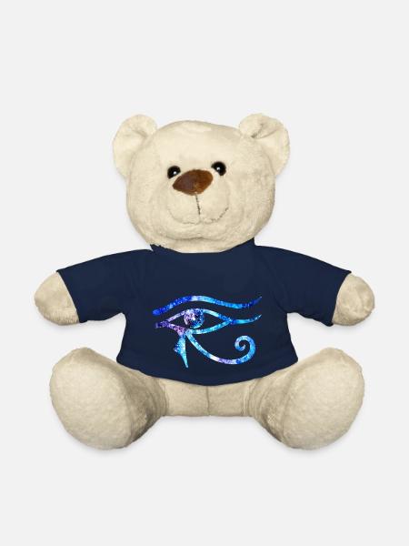 Cosmic Eye Of Horus - Blaue und Lila Version - Teddy - French Navy