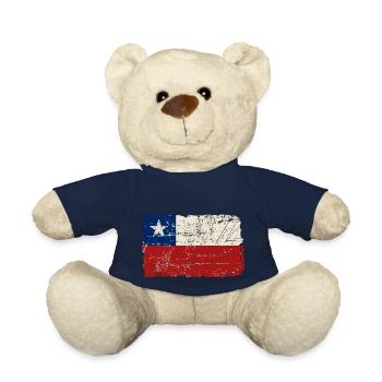 Chile Flag - Vintage Look - Nounours - bleu marine - Devant