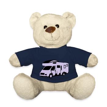 Camper, motor home - On the road - Teddy Bear - french navy - Front