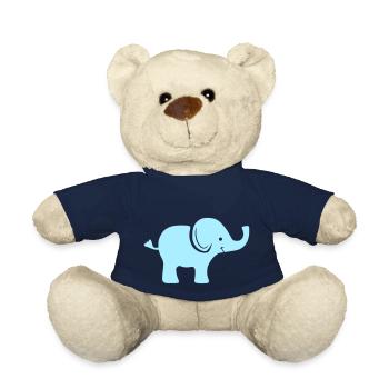 Baby Elefant - Teddy - French Navy - Vorne