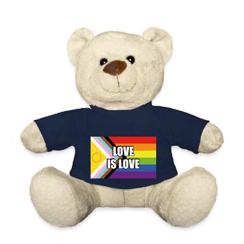 Intersex Inclusive Pride Fortschritt Pride Flagge - Teddy - French Navy - Vorne