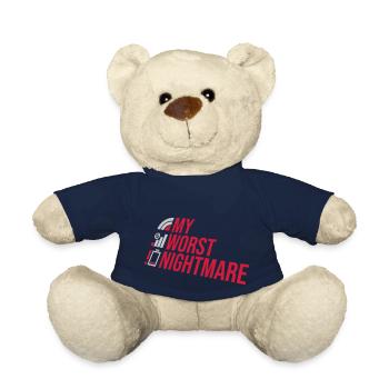 Funny my worst nightmare - Teddy Bear - french navy - Front