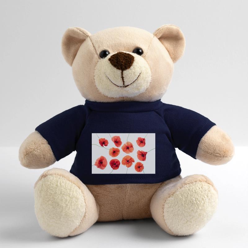 MOHNBLUME Rot Weiss Teddy