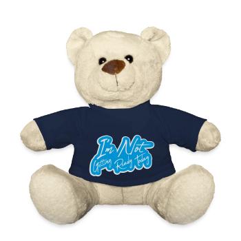 not getting ready today - Teddy Bear - french navy - Front