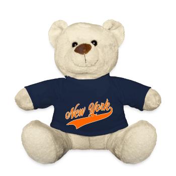 Blanc orange de New York - Nounours - bleu marine - Devant