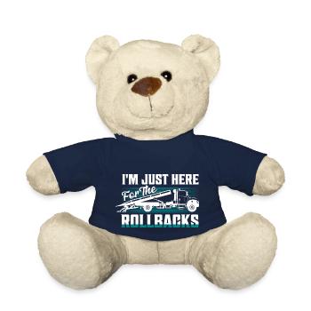 Je suis juste ici pour la dépanneuse Rollbacks Trucking - Nounours - bleu marine - Devant