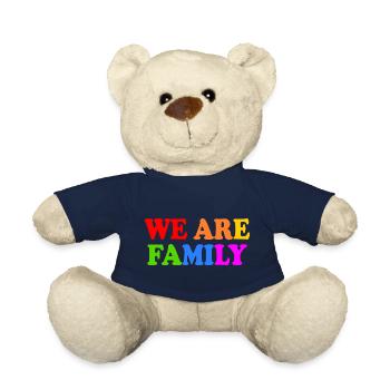 We are family - Nounours - bleu marine - Devant