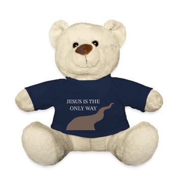 Jesus is the only way Christ Kreuz Glaube Jesus - Teddy - French Navy - Vorne