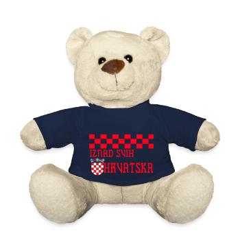 Kroatien hrvatska kroatien hrv hr zagreb geteilte Flagge - Teddy - French Navy - Vorne