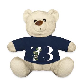 Nummer 73 Blumengrün - 73. Blumengeburtstag - Teddy - French Navy - Vorne