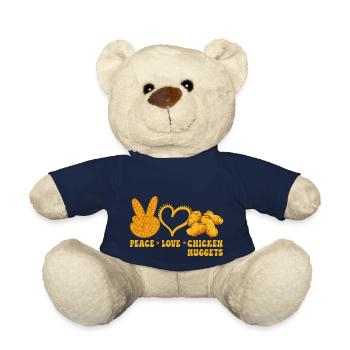 Chicken Nugget Liebhaber Chicken Nuggets - Teddy - French Navy - Vorne
