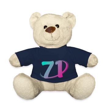 Number 71 multicolor - Teddy Bear - french navy - Front