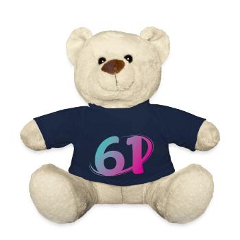 Number 61 multicolor - Teddy Bear - french navy - Front