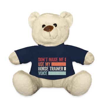 Humorvolles Design für Pferdetrainer - Teddy - French Navy - Vorne