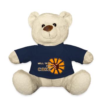will test for cake - Teddy Bear - french navy - Front