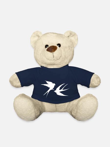 Hirondelles - Nounours - bleu marine