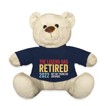 Funny Retirement The Legend Has Retired 2022 - Teddy Bear - french navy - Front