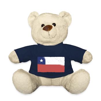 Flagge von Chile Südamerika Chilenen Chilene Santa - Teddy - French Navy - Vorne