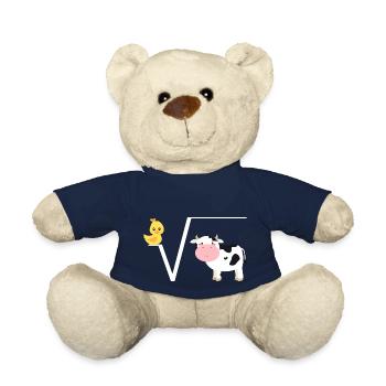 Ente Wurzel aus Kuh, N-te Wurzel aus Q, Mathe Witz - Teddy - French Navy - Vorne