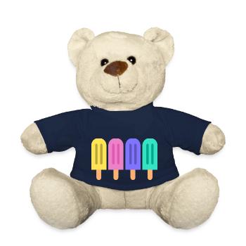 Colourful ice-cream - Teddy Bear - french navy - Front