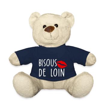 Bisous de loin - Nounours - bleu marine - Devant