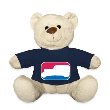 Hotrod Hot Rod V8 Tuning USA lustiges Geschenk - Teddy - French Navy - Vorne