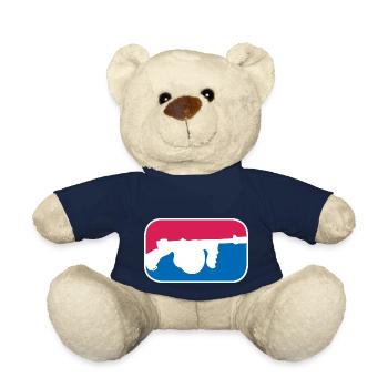 Thompson Maschinenpistole Mafia lustige Geschenk - Teddy - French Navy - Vorne