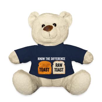 Know The Difference Toast Toast Breakfast lover - Teddy Bear - french navy - Front
