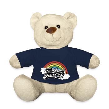 autour et découvrez votre T-shirt - Nounours - bleu marine - Devant
