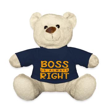 Boss is always right - Teddy Bear - french navy - Front