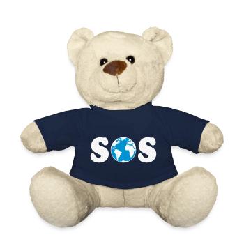 SOS – Earth Day / Klimawandel (W / 2C / SVG) - Teddy - French Navy - Vorne
