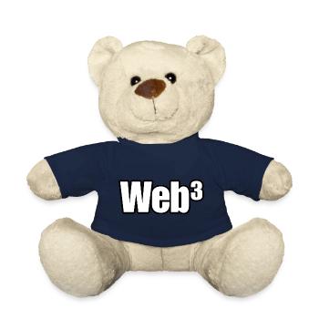 Web3, Crypto Trader Bull Market Finance Tech - Teddy Bear - french navy - Front