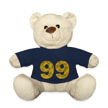 Birthday 99 years - Teddy Bear - french navy - Front