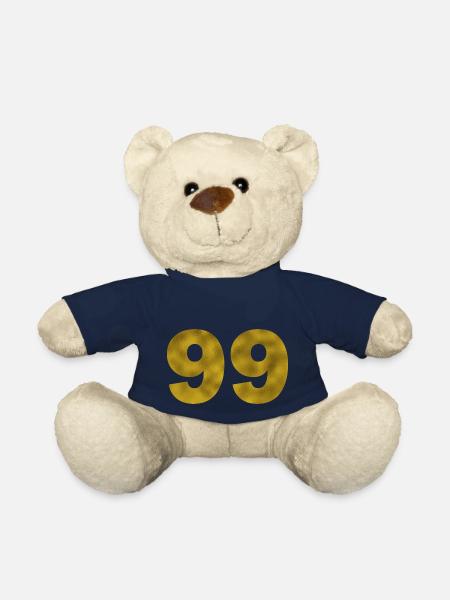 Anniversaire 99 ans - Nounours - bleu marine
