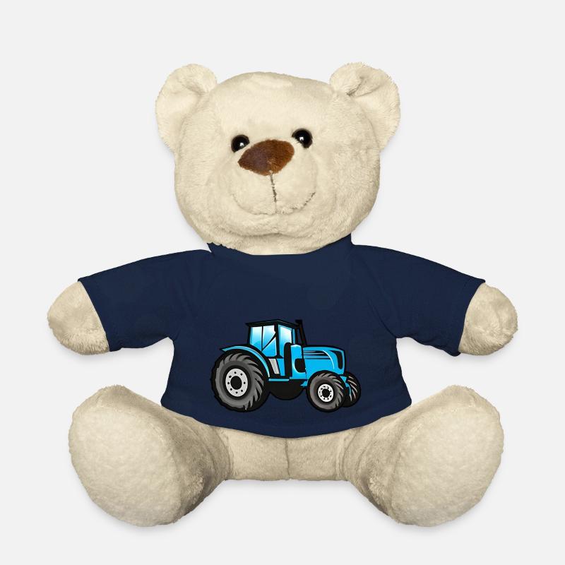 Tracteur Big Blue - Nounours - bleu marine