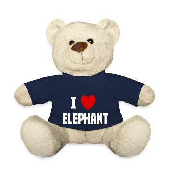 Ich liebe Elephant - Teddy - French Navy - Vorne