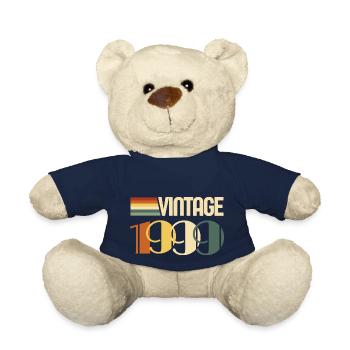 Vintage 1999 - 1999 Anniversary Gift - Teddy Bear - french navy - Front