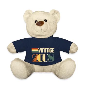 Vintage 2008 - 2008 Birthday Gift - Teddy Bear - french navy - Front