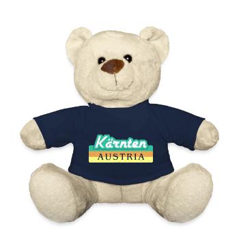Carinthie Autriche Drapeau Armoiries Montagnes - Nounours - bleu marine - Devant