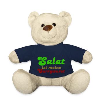 Salat ist meine Currywurst - Teddy Bear - french navy - Front