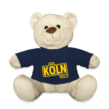 Cologne - 0221 - Cathedral City - Rhine - Cologne Cathedral - Teddy Bear - french navy - Front