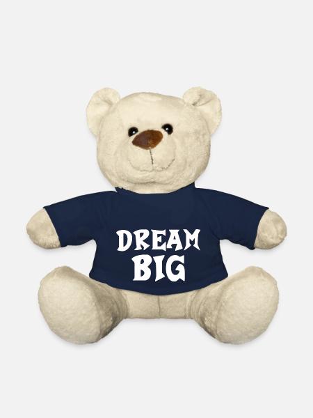 Dream Big Lettering - Teddy Bear - french navy