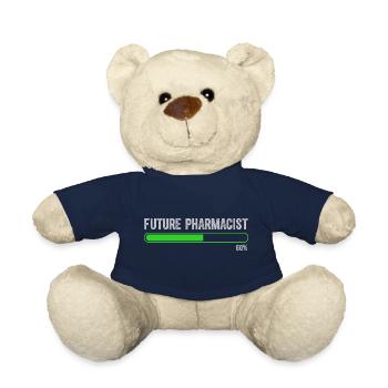 future vintage retro pharmacist pharmacy tech - Nounours - bleu marine - Devant