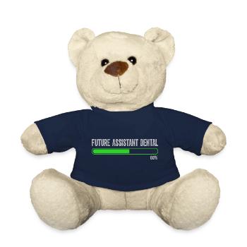 future vintage retro assistant dental surgery - Nounours - bleu marine - Devant