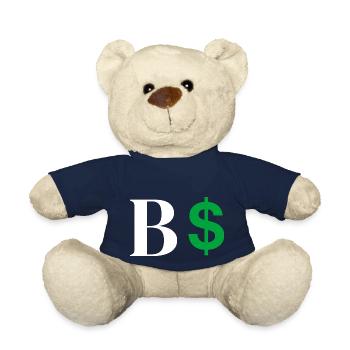 Letter b dollar - Teddy Bear - french navy - Front