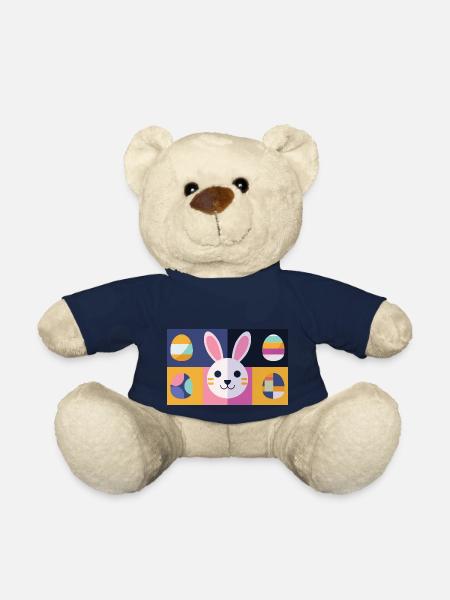 Easter Bunny No.12 - Teddy Bear - french navy