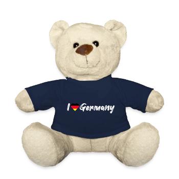 I love Germany Germany saying with heart vacation - Teddy Bear - french navy - Front