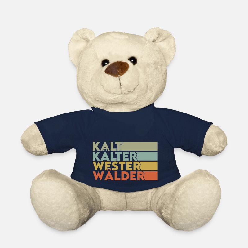 Kalt Kälter Westerwälder vintage Spruch - Teddy - French Navy