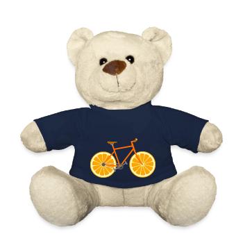 Bicycle Fruit Fruit Orange - Teddy Bear - french navy - Front